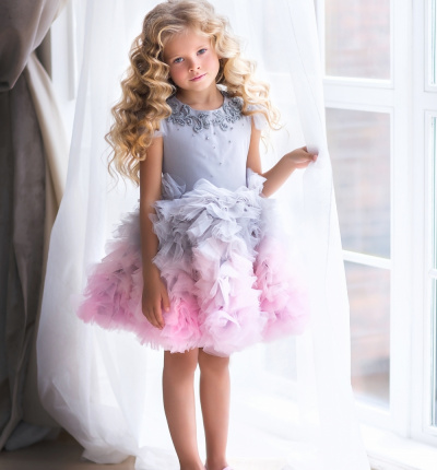 Dress Pink Grey
