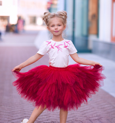 Tulle skirt Red Birdie