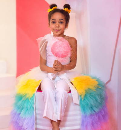 Unicorn costume with removable trail №3