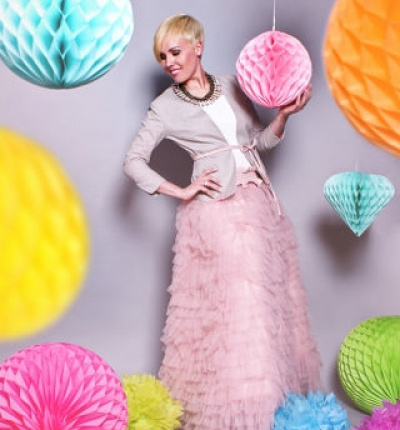Skirt with ruffles