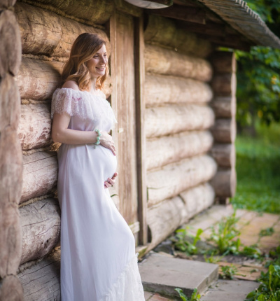 Dress with a train