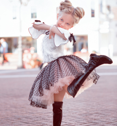 Tulle skirt Pea Peach