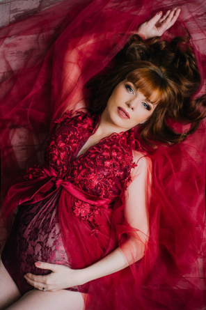 Boudoir tulle dress Red фото 1
