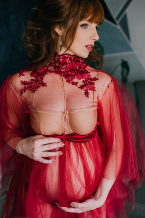 Boudoir tulle dress Red фото 1