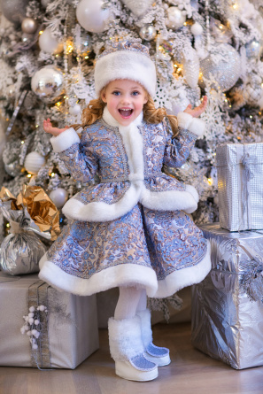 Snowmaiden's costume with a hat №4 фото 1