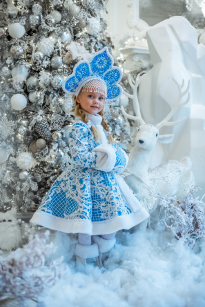 Costume of Snow maiden with kokoshnik №11 фото 1