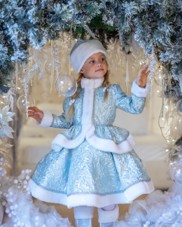 Costume of Snow Maiden with a hat №8 фото 3