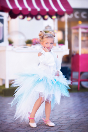 Tulle skirt Blue cloud фото 1