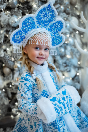 Costume of Snow maiden with kokoshnik №11 фото 2