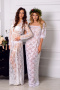 Lace boudoir dress White Chantilly